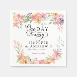 Guardanapo De Papel Elegant Modern Floral Classic | Rehearsal Dinner