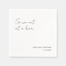 Guardanapo De Papel Elegant Modern Wedding