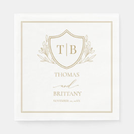 Guardanapo De Papel Elegant Monogram napkin