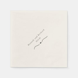 Guardanapo De Papel Elegant Personalized Wedding Napkins