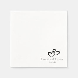 Guardanapo De Papel Elegant Personalized Wedding Napkins