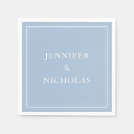 Guardanapo De Papel Elegant Powder Blue Wedding