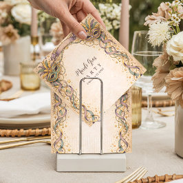 Guardanapo De Papel Elegant Ribbon Mask Mardi Gras Masquerade