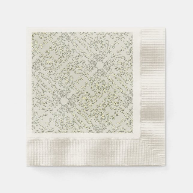 Guardanapo De Papel Elegant Scribble (Frente)
