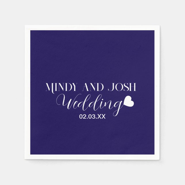 Guardanapo De Papel Elegant Script floating heart (Frente)