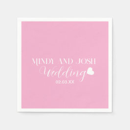 Guardanapo De Papel Elegant Script floating heart