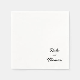 Guardanapo De Papel Elegant Stylish Chic Modern Simple Minimalist