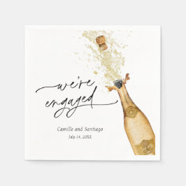 Guardanapo De Papel Elegant We’re Engaged Paper Napkins