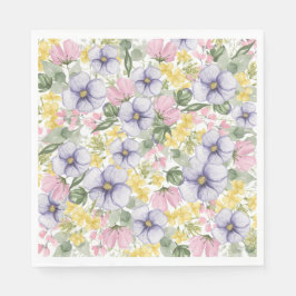 Guardanapo De Papel Elegant Wildflower Floral Wedding