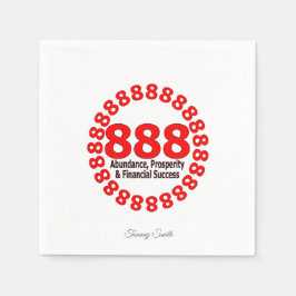 Guardanapo De Papel Elegante 888 Angel Number Paper Napkins
