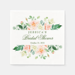 Guardanapo De Papel Elegante Blush Rosa Papel de Chá de panela verde