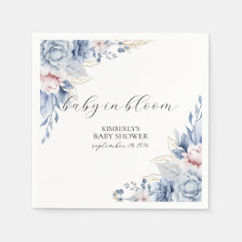 Guardanapo De Papel Elegante Boho Wildflower chá de fraldas