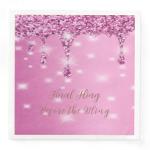 Elegante Brilho Rosa Quente com Gotejamento de Noi