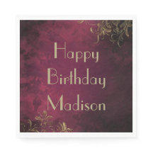 Elegante Burgundy e Faux Dourado