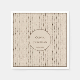 Guardanapo De Papel Elegante Classy Beige ornamentado