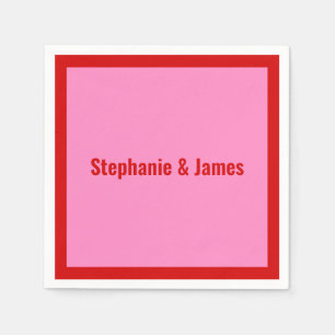 Guardanapo De Papel Elegante cor rosa 3 vermelho