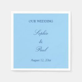 Guardanapo De Papel Elegante Cornflower Blue Wedkins