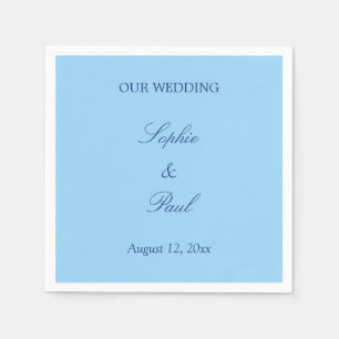 Guardanapo De Papel Elegante Cornflower Blue Wedkins