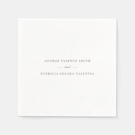 Guardanapo De Papel Elegante de Caligrafia Formal | Casamento