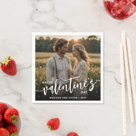 Guardanapo De Papel Elegante de Feliz dia de os namorados de Fotografi