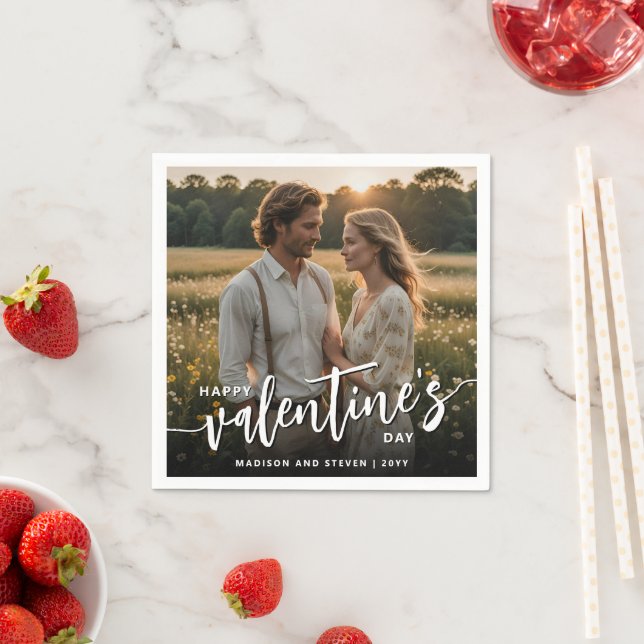 Guardanapo De Papel Elegante de Feliz dia de os namorados de Fotografi (Insitu)