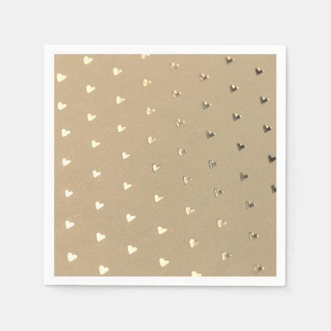 Guardanapo De Papel Elegante Dourado Papel Napkins (Frente)