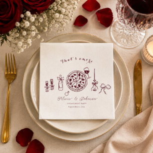 Guardanapo De Papel Elegante, é amor festa de noivado