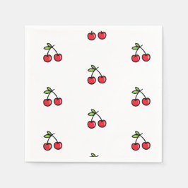 Guardanapo De Papel 🍒 Elegante e encantadora Cherry Napkins 🍒