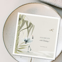 Guardanapo De Papel Elegante Festa de aniversário de guindaste de bamb