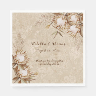 Guardanapo De Papel Elegante Floral Boêmio King Protea Gramas