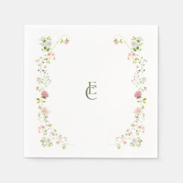 Guardanapo De Papel Elegante floral Boho Wedding