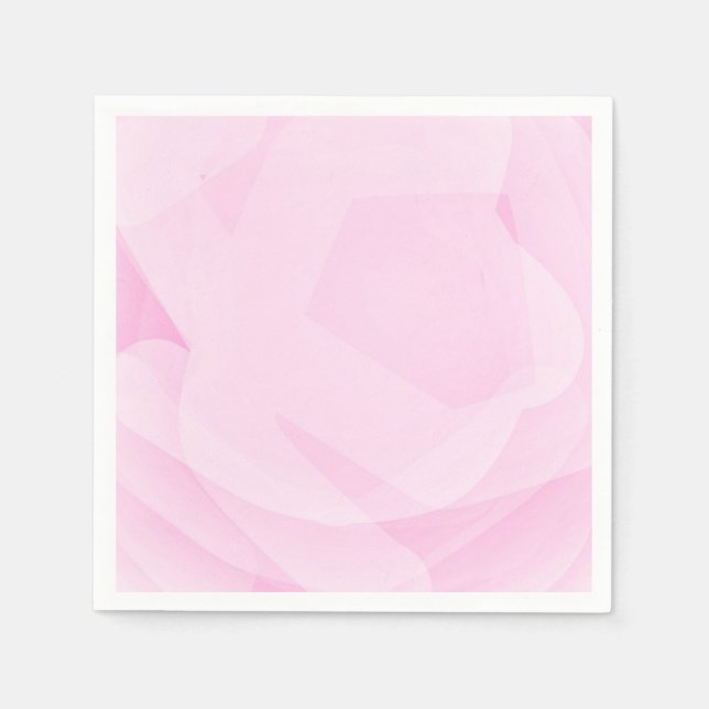 Guardanapo De Papel Elegante Floral Simples Chic Efeito Mármore Rosa (Frente)