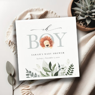 Guardanapo De Papel Elegante Folhagem De Leão De Boho Cute, Chá de fra