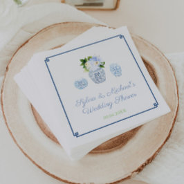 Guardanapo De Papel Elegante Jarrão de Gengibre em Aquarela para Chá d