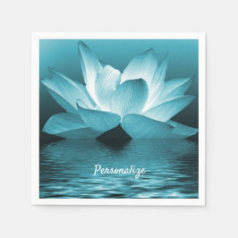 Guardanapo De Papel Elegante Lotus Flower Ocean Zen Yoga Personalizado