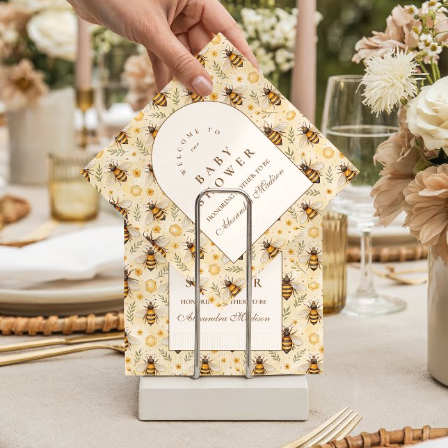 Guardanapo De Papel Elegante Mamãe para ser Chá de Bebê (Criador carregado)