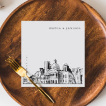 Elegante Modern Boston Sketch New England Casament