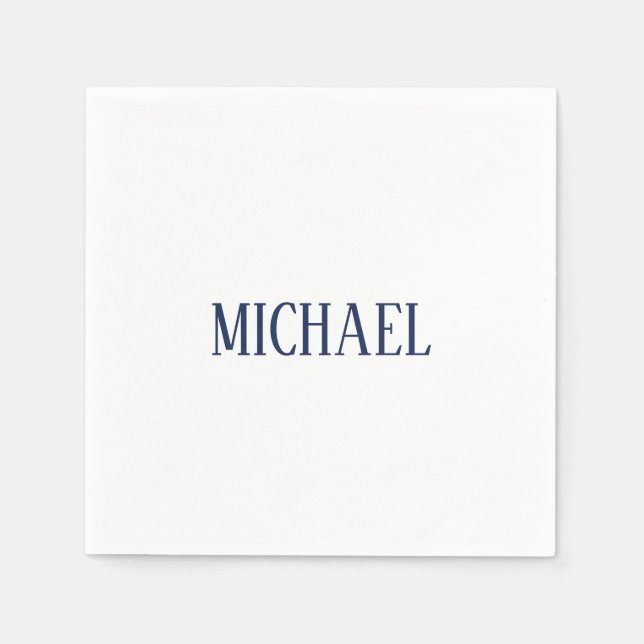 Guardanapo De Papel Elegante Moderno Profissional Minimalista (Frente)