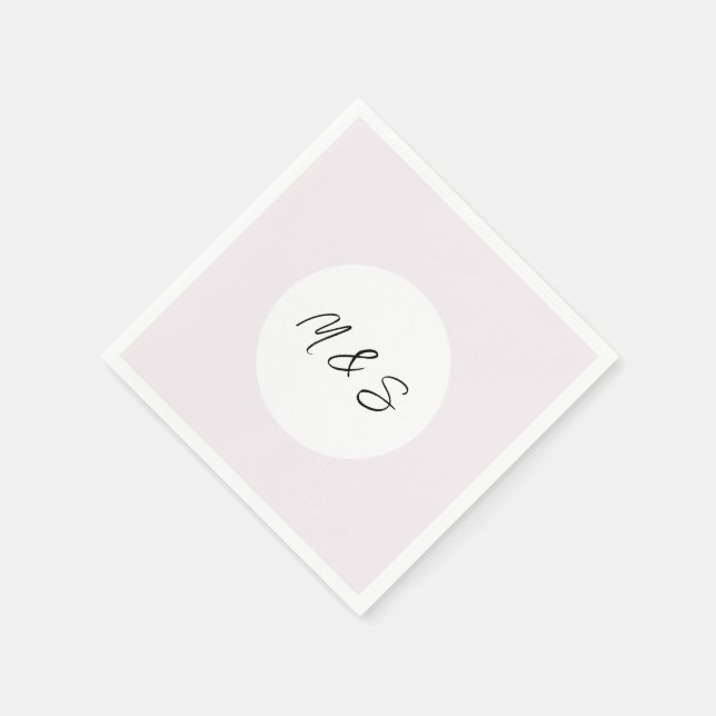 Guardanapo De Papel Elegante Negro E Lilac Minimalista (Canto)