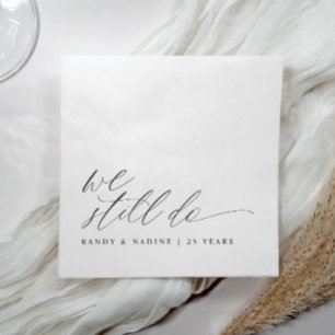 Guardanapo De Papel Elegante Nós Ainda Fazemos Bodas de Casamento