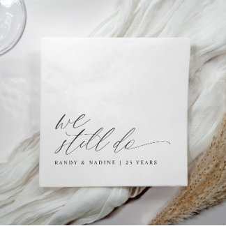 Guardanapo De Papel Elegante Nós Ainda Fazemos Bodas de Casamento