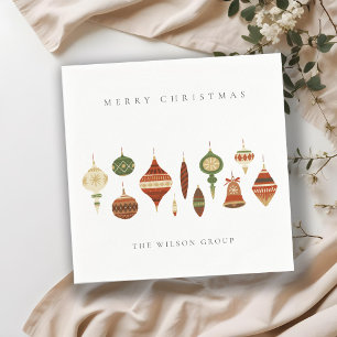 GUARDANAPO DE PAPEL ELEGANTE PASTEL RED GREEN STAR CHIRSTMAS ORNAMENTO