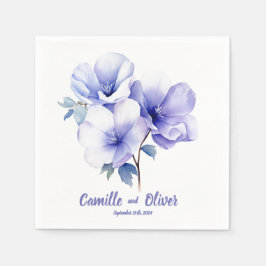 Guardanapo De Papel Elegante Periwinkle 2: Casamento Personalizado Nap