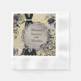 Guardanapo De Papel Elegante Personalizado Fabuloso 50º Aniversário