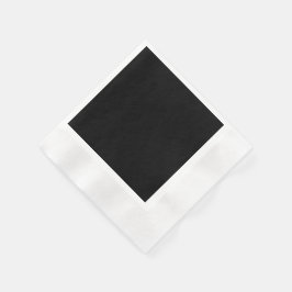 Guardanapo De Papel Elegante Preto Sólido