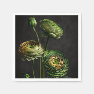 Guardanapo De Papel Elegante Ranunculus.