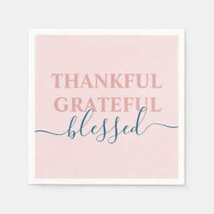 Guardanapo De Papel Elegante, rosa, graças a Deus, abençoado