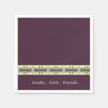 Elegante Roxo e Mauve Floral