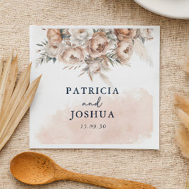 Guardanapo De Papel Elegante Rustic Boho Wedding Napkin
