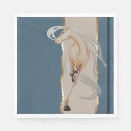 Guardanapo De Papel Elegante Serviette mit edlem Pferdemotiv 